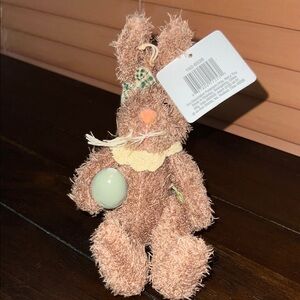 Easter Plush Brown Bunny Rabbit Decoration